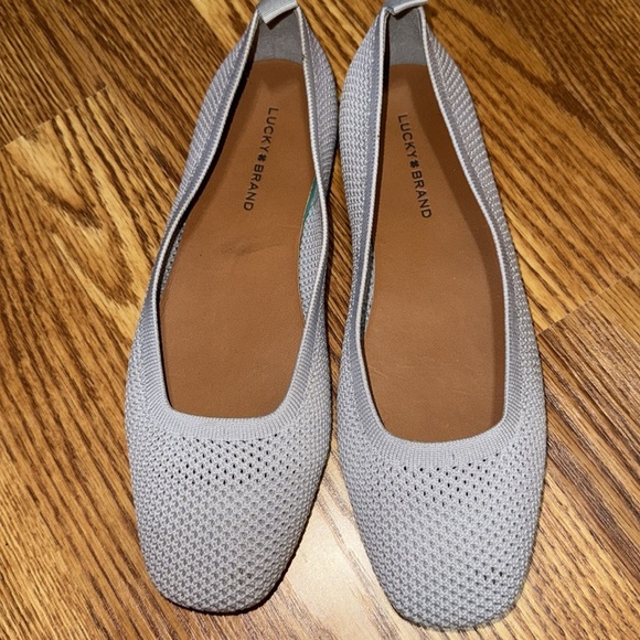 Lucky Brand Daneric Flat Purple Grey Round Toe Size 7.5 - Picture 2 of 5